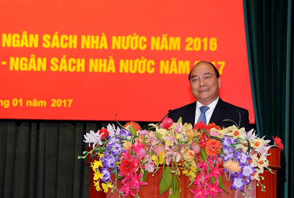 Thủ tướng: Ngành Tài chính phải đóng vai trò trung tâm trong thực hiện các mục tiêu 2017