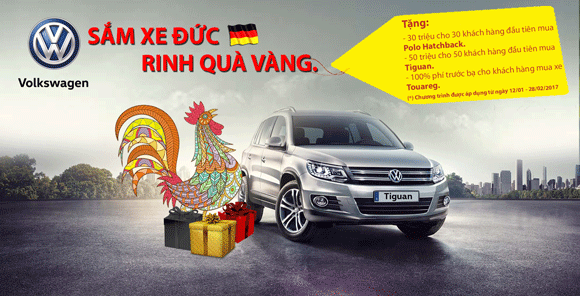 Volkswagen Việt Nam khuyến mại trị giá tới 345 triệu đồng