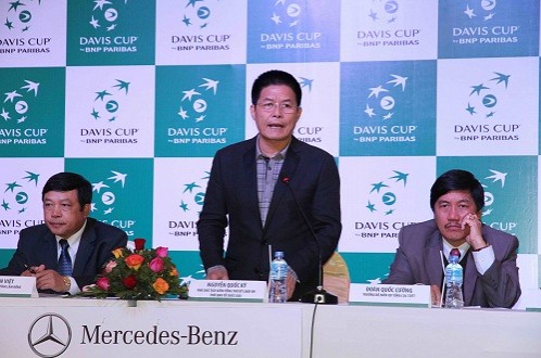 mercedes benz vietnam nha tai tro cua doi tuyen davis cup viet nam