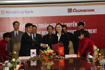 Agribank nhận chuyển tiền cho người lao động tại Hàn Quốc