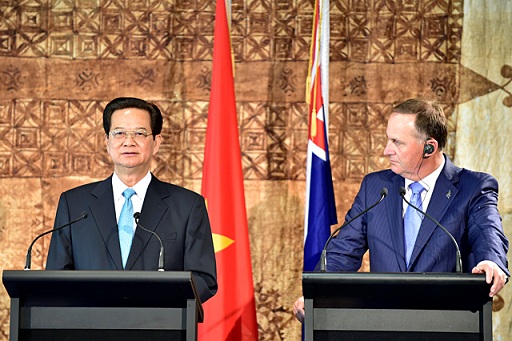 thu tuong nguyen tan dung va thu tuong john key thao luan ve bien dong