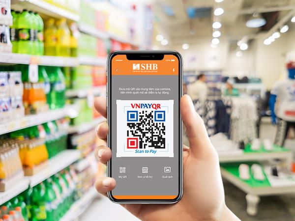 Thanh toán bằng camera điện thoại trên SHB Mobile