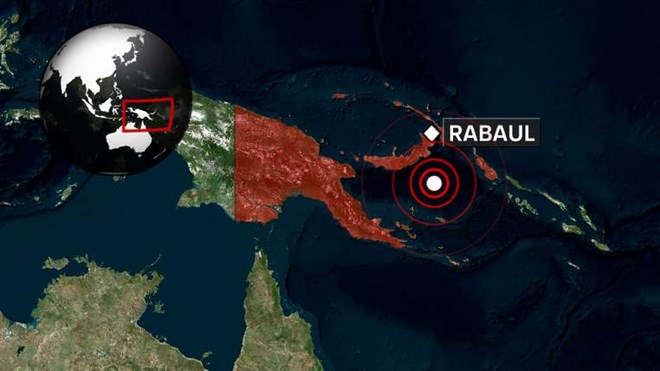 Động đất mạnh 6,9 độ Richter ngoài khơi Papua New Guinea