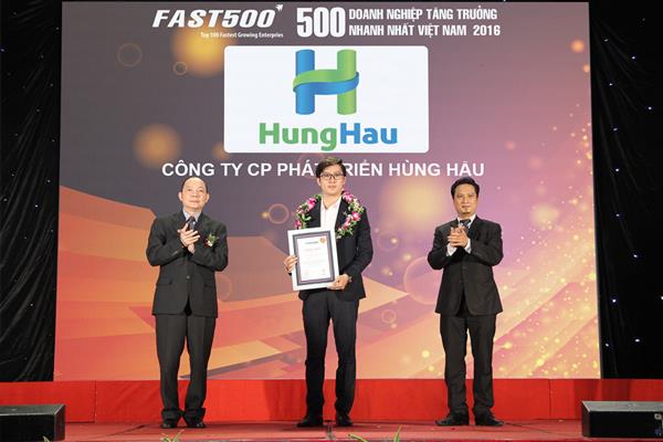 HungHau Holdings vào Top 500 doanh nghiệp tăng trưởng nhanh nhất