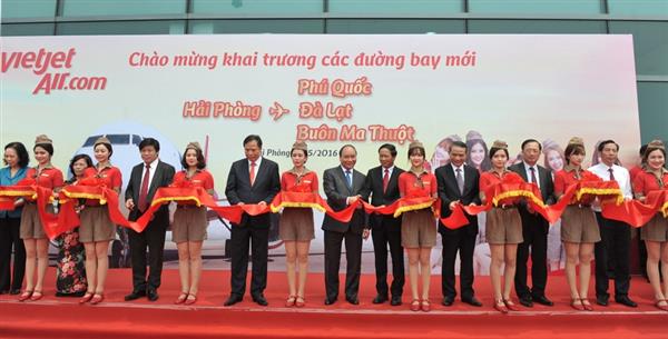 Vietjet khai trương 3 đường bay từ Hải Phòng đi Phú Quốc, Đà Lạt, Buôn Ma Thuột