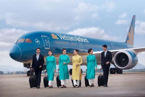 vietnam airlines hoan thien dich vu 4 sao ca duoi dat va tren khong