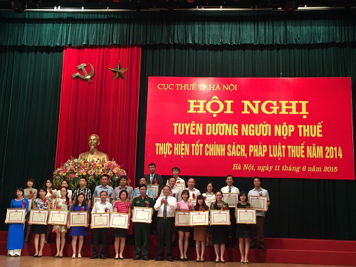 Hà Nội: Tôn vinh 423 doanh nghiệp thực hiện tốt chính sách, pháp luật thuế