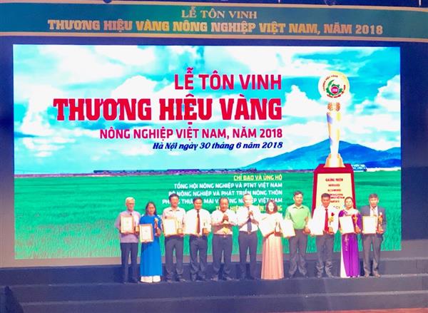 Tôn vinh 85 “Thương hiệu vàng nông nghiệp Việt Nam” 2018