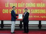 trao giay chung nhan dau tu cho samsung display