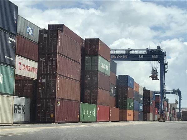 gan 2000 container phe lieu dang nam tai cang ba ria vung tau