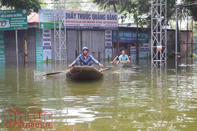 Huy động 145 máy bơm tiêu cho vùng ngập tại Hà Nội