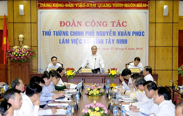 Thủ tướng: Đến năm 2020, tỉnh Tây Ninh cần tự cân đối được ngân sách