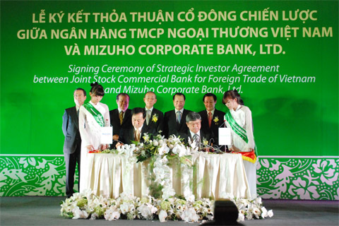 ngan hang mizuho la doi tac chien luoc cua vietcombank