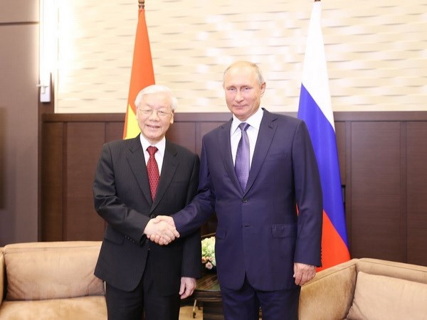 tong bi thu nguyen phu trong hoi dam voi tong thong nga vladimir putin