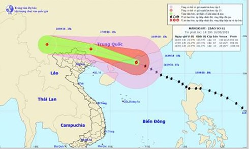 Vùng biển Bắc Vịnh Bắc Bộ có mưa bão từ tối nay