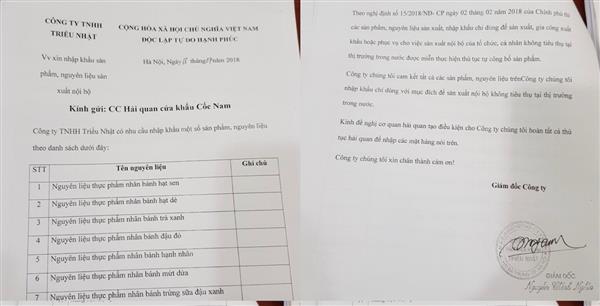 Long Đình phải tự chịu trách nhiệm nếu sử dụng hàng hóa NK không đúng mục đích