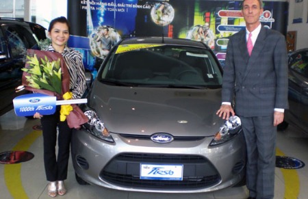 Ford Việt Nam cán mốc 1.000 xe Fiesta