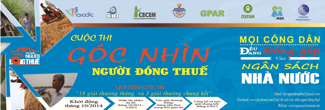 Công bố cuộc thi ảnh “Góc nhìn người đóng thuế”