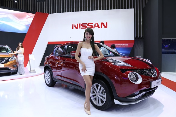 tham gian hang cua nissan tai trien lam o to viet nam