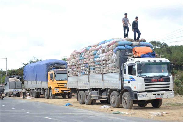 Xe chở hàng xuất khẩu sang Trung Quốc chú ý quy định mới về quá tải