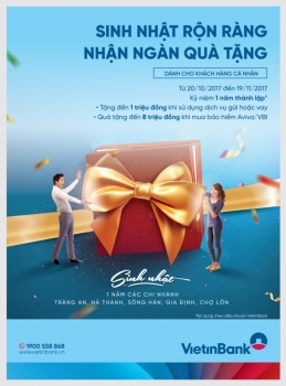 Du lịch Singapore và nhận quà đến 1.000.000 đồng khi giao dịch tại VietinBank