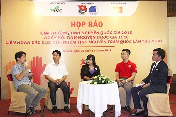 Phát động Giải thưởng Tình nguyện quốc gia 2018