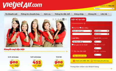 VietJetAir bắt đầu bán vé các tuyến nội địa