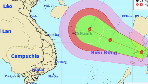 du bao thoi tiet 1011 bien dong hung bao so 13