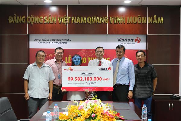 Vietlott đã trao giải Jackpot 70 tỷ đồng