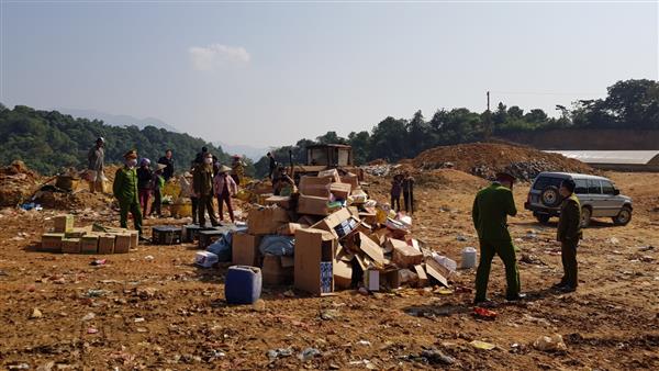 Tiêu hủy lô hàng vi phạm trị giá trên 834 triệu đồng