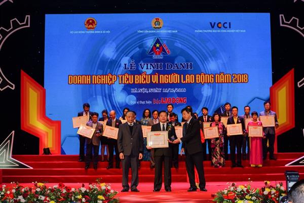 Vedan Việt Nam được vinh danh &quot;Doanh nghiệp vì người lao động&quot; năm 2018