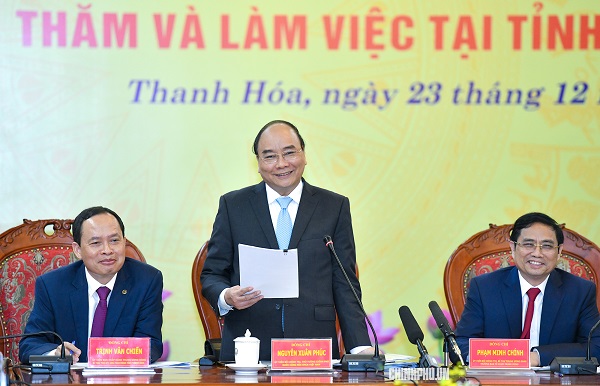 thu tuong lam viec voi lanh dao chu chot tinh thanh hoa