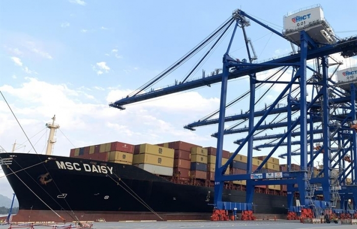 Cảng container quốc tế Hải Phòng đón tàu có sản lượng lớn nhất từ trước đến nay