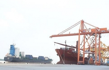 Cảng container quốc tế Hải Phòng đón chuyến tàu đầu tiên xuyên Thái Bình Dương