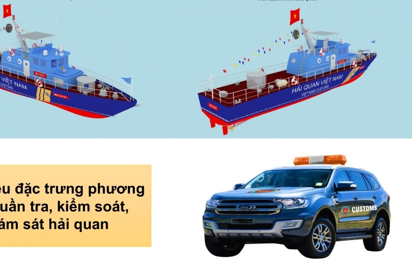 Sử dụng dấu hiệu đặc trưng của phương tiện tuần tra, kiểm soát, giám sát hải quan thế nào?