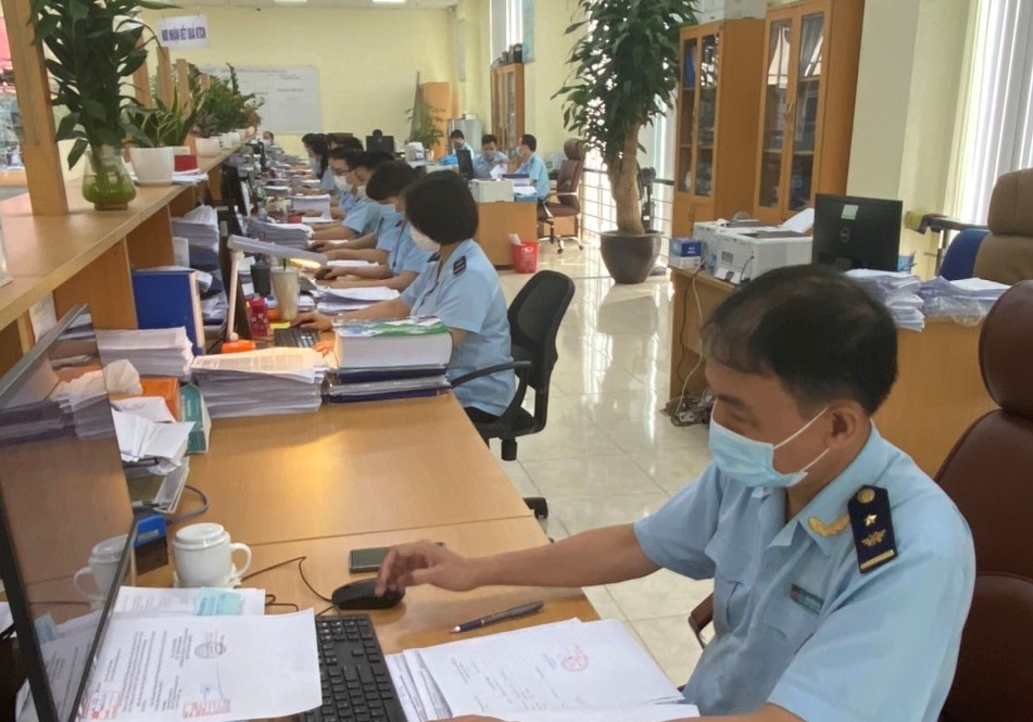 Hình ảnh Hải quan cửa khẩu ở Hải Phòng kích hoạt các biện pháp phòng dịch Hình ảnh Hải quan cửa khẩu ở Hải Phòng kích hoạt các biện pháp phòng dịch