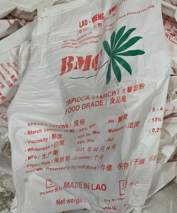 Phát hiện hơn 50 tấn tinh bột sắn có dấu hiệu giả mạo xuất xứ Việt Nam