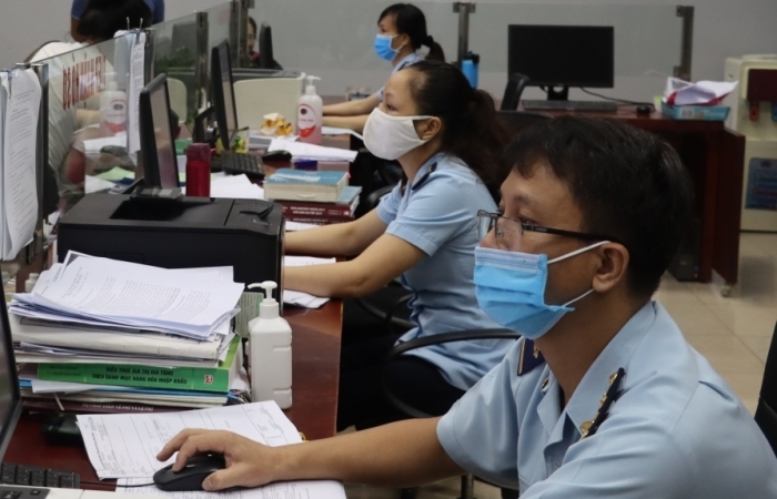 Công chức Hải quan cửa khẩu Kim Thành (Lào Cai) làm việc, sinh hoạt tại trụ sở