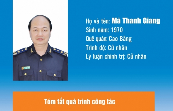 Infographics: Quá trình công tác của tân Phó Cục trưởng Cục Hải quan Cao Bằng Mã Thanh Giang