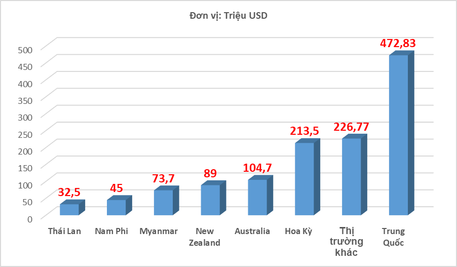 Chi gần nửa tỷ USD nhập rau quả Trung Quốc, tăng mạnh 74%