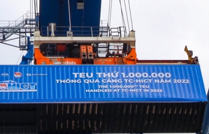 Cảng container quốc tế Hải Phòng đạt sản lượng 1 triệu Teus hàng hóa