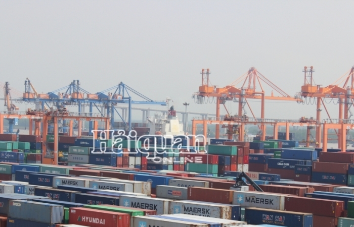 Giảm gần 70.000 container hàng tạm nhập tái xuất qua cảng Hải Phòng