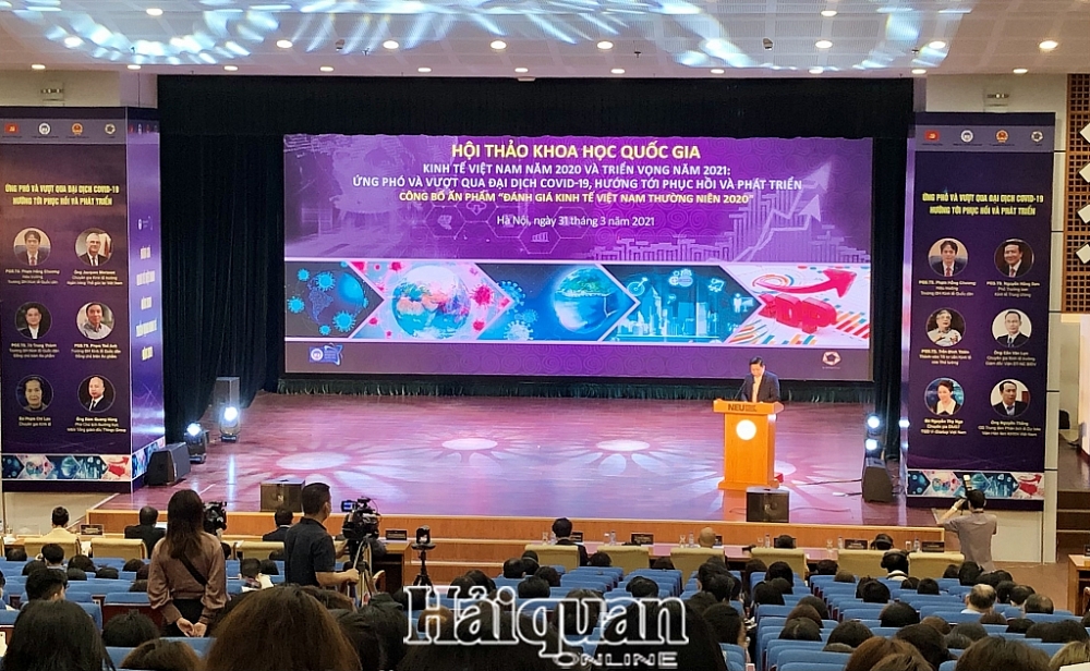 Hội thảo khoa học quốc gia của Trường Đại học Kinh tế quốc dân. Ảnh: H.Dịu