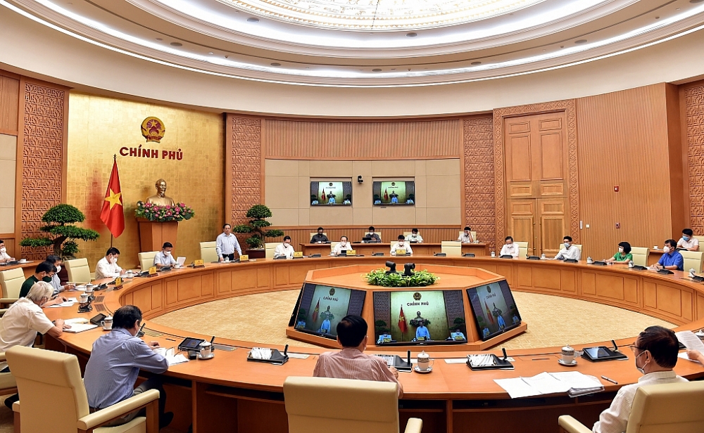 Thủ tướng Nguyễn Minh Chính chủ trì phiên họp. Ảnh: VGP