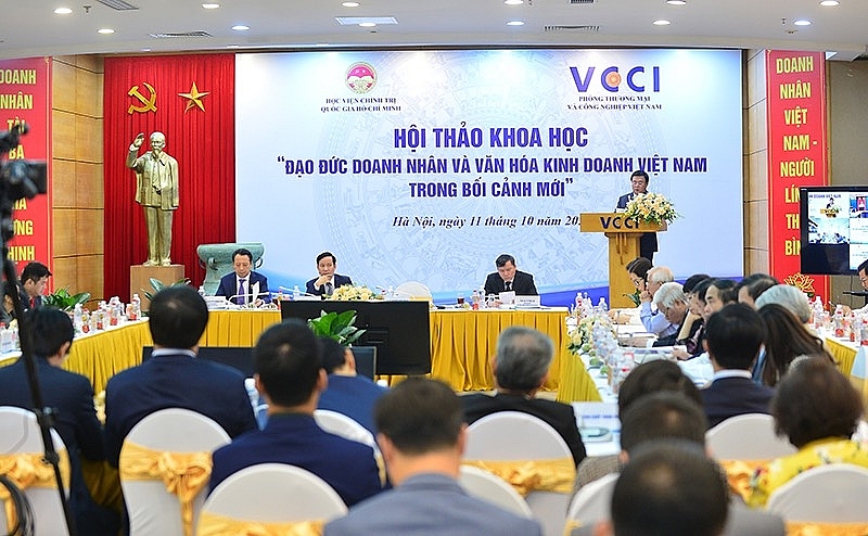 Hội thảo khoa học với chủ đề “Đạo đức doanh nhân và văn hóa kinh doanh Việt Nam trong bối cảnh mới”.