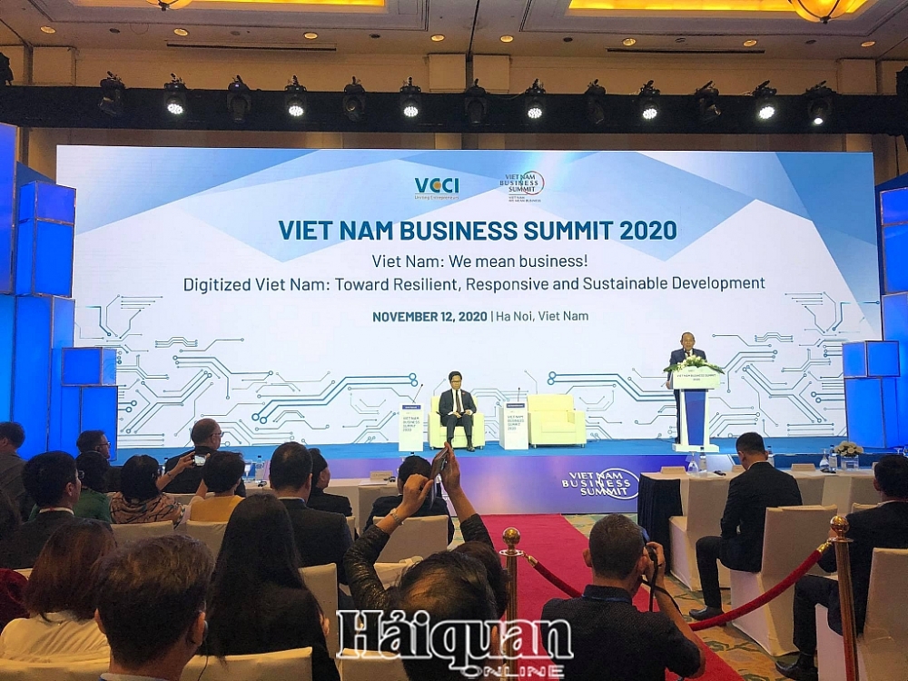 Hội nghị Thượng đỉnh kinh doanh Việt Nam 2020. Ảnh: H.Dịu