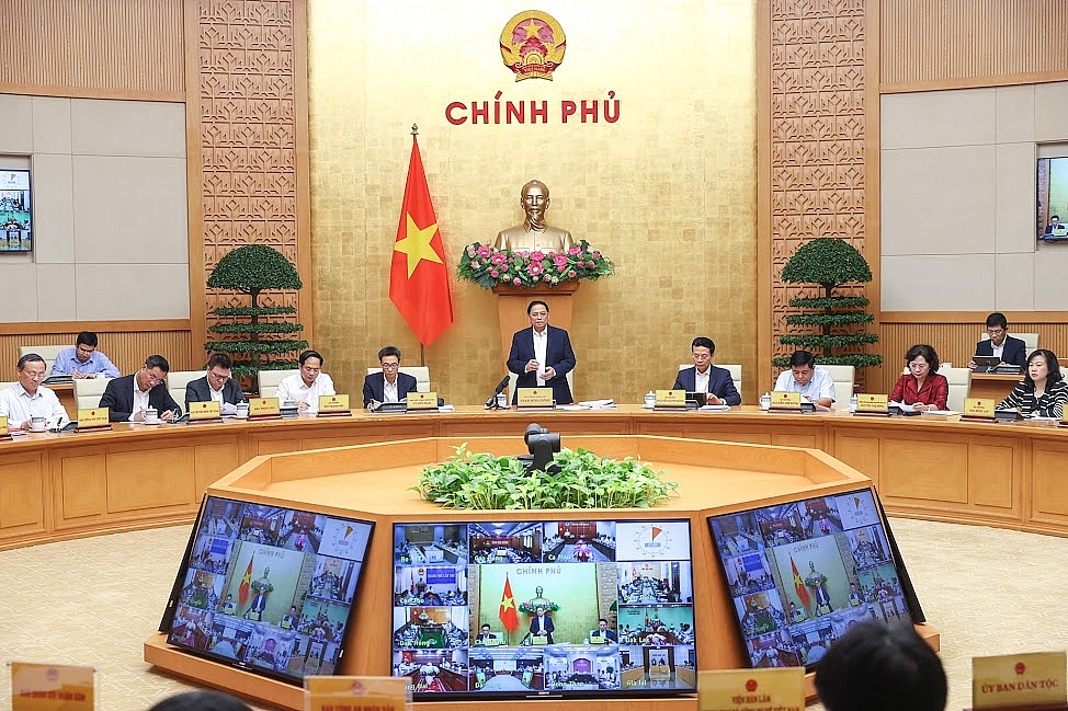 Thủ tướng Phạm Minh Chính phát biểu chỉ đạo tại Hội nghị. Ảnh: VGP