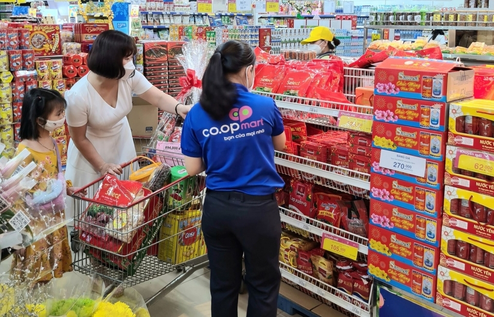 TPHCM: Sức mua hàng Tết tại các siêu thị bắt đầu tăng cao