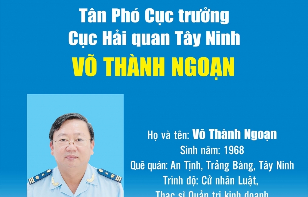 Infographics: Quá trình công tác của Phó Cục trưởng Hải quan Tây Ninh Võ Thành Ngoạn