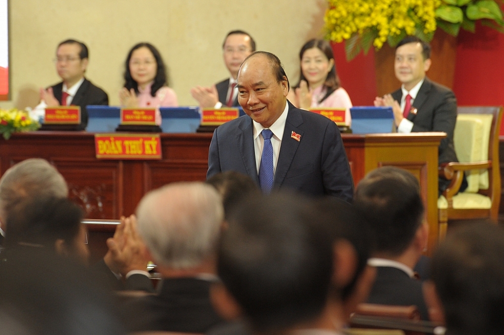 Thủ tướng Chính phủ Nguyễn Xuân Phúc dự Đại hội Đại biểu Đảng bộ TP.HCM lần thứ XI.